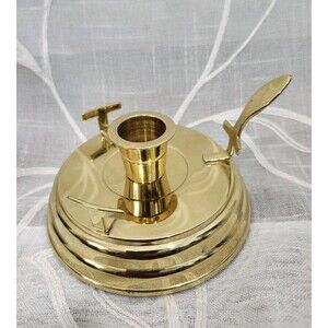 Vintage Brass Candlelite Candle Stick Holder Drip Tray